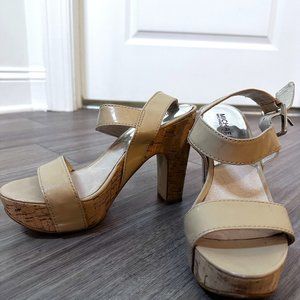 MICHAEL MICHAEL KORS Leather Slingback Sandals - 7